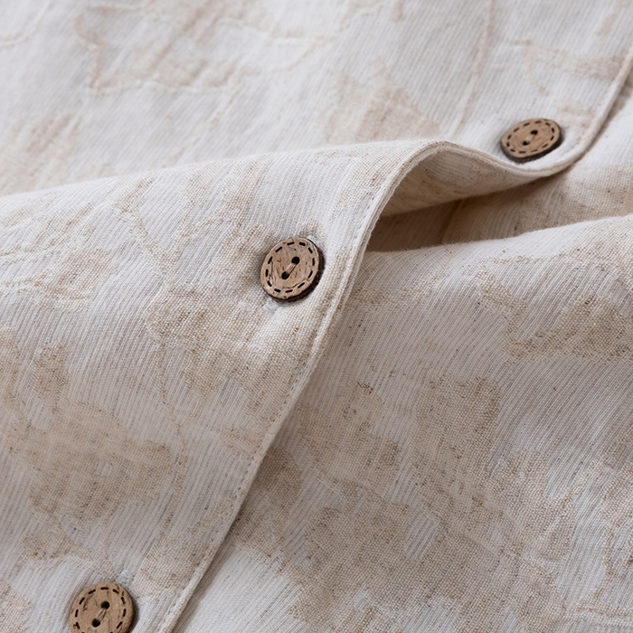 91家纺网 家纺一手货源 找家纺 （总）【只代发】2025新款无印风简约纯色棉麻睡衣情侣款春秋夏季薄款男女士家居服套装可外穿长袖