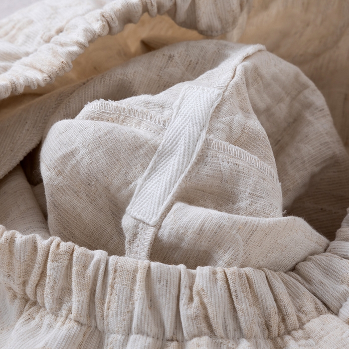 91家纺网 家纺一手货源 找家纺 （总）【只代发】2025新款无印风简约纯色棉麻睡衣情侣款春秋夏季薄款男女士家居服套装可外穿长袖