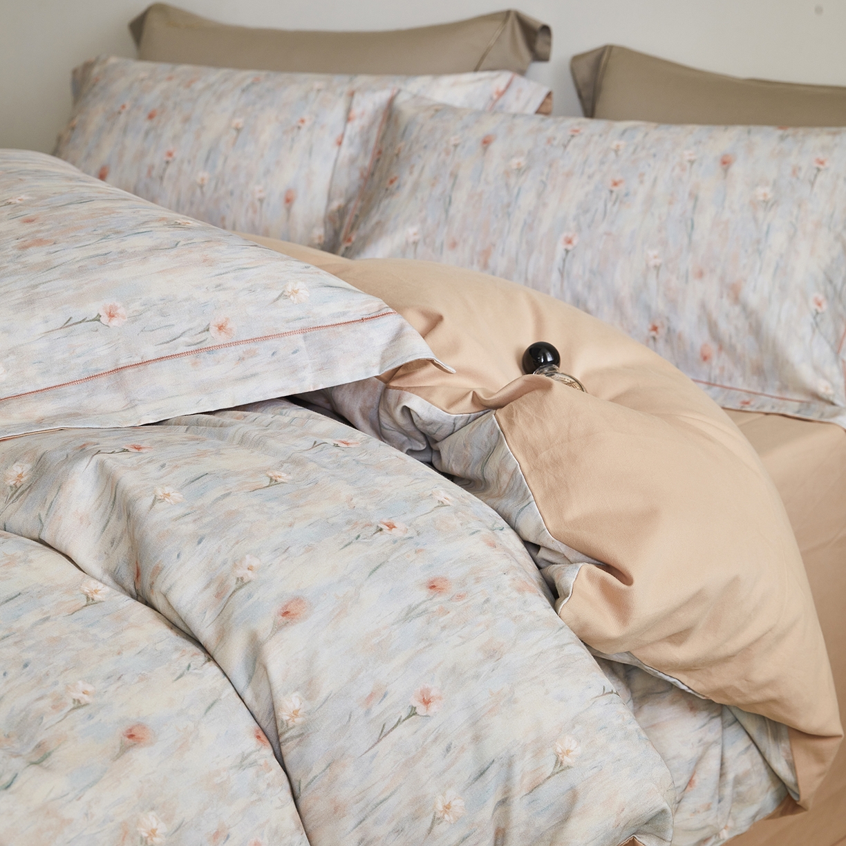 91家纺网 家纺一手货源 找家纺 （总）XIWEN-希文家纺 2025秋冬新款全棉纯棉生态磨毛印花四件套