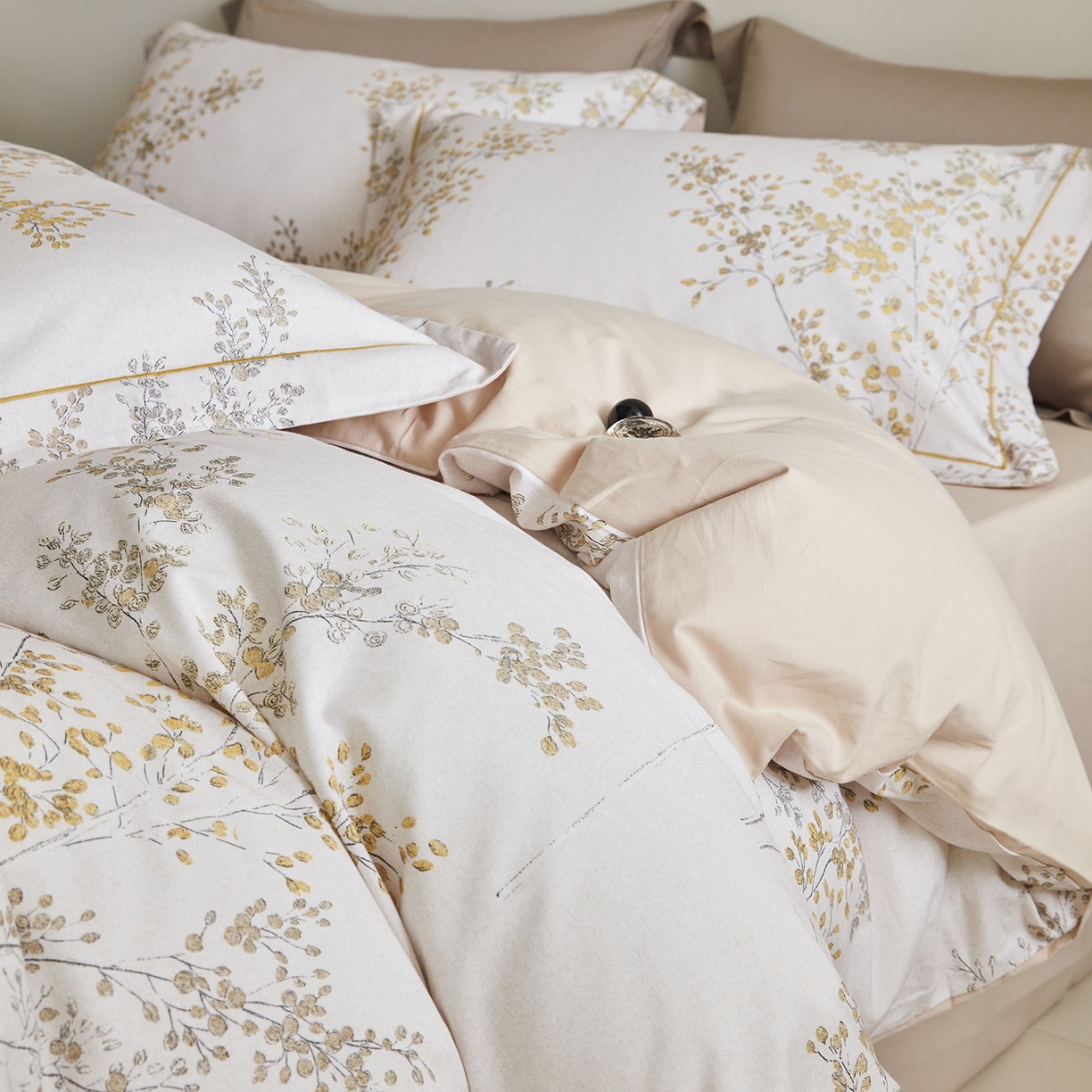 91家纺网 家纺一手货源 找家纺 （总）XIWEN-希文家纺 2025秋冬新款全棉纯棉生态磨毛印花四件套