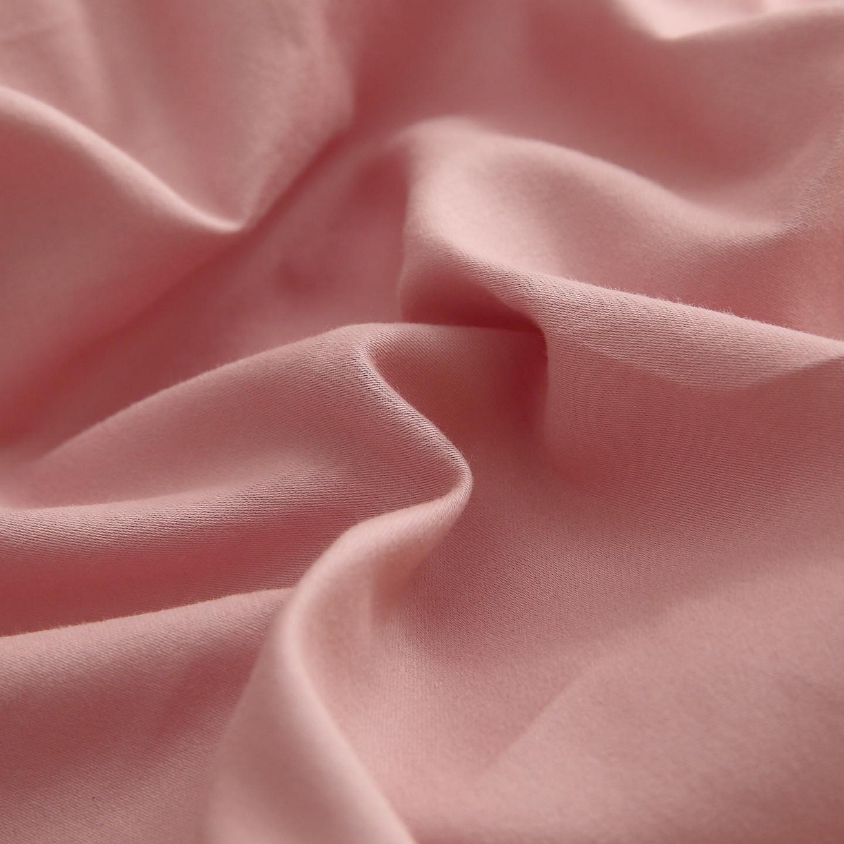 91家纺网 家纺一手货源 找家纺 宜家坊 2025新款A类60支长绒棉纯色磨毛四件套 暮砂粉