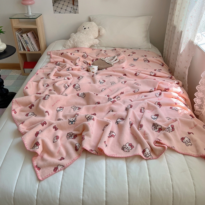 91家纺网 家纺一手货源 找家纺 （总）萝莉家纺 2025新款四季多功能双面宝宝绒暖肤毯米粒绒毛毯