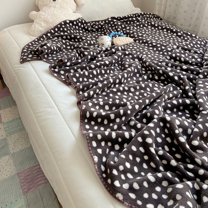 91家纺网 家纺一手货源 找家纺 （总）萝莉家纺 2025新款四季多功能双面宝宝绒暖肤毯米粒绒毛毯