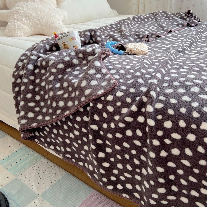 91家纺网 家纺一手货源 找家纺 （总）萝莉家纺 2025新款四季多功能双面宝宝绒暖肤毯米粒绒毛毯