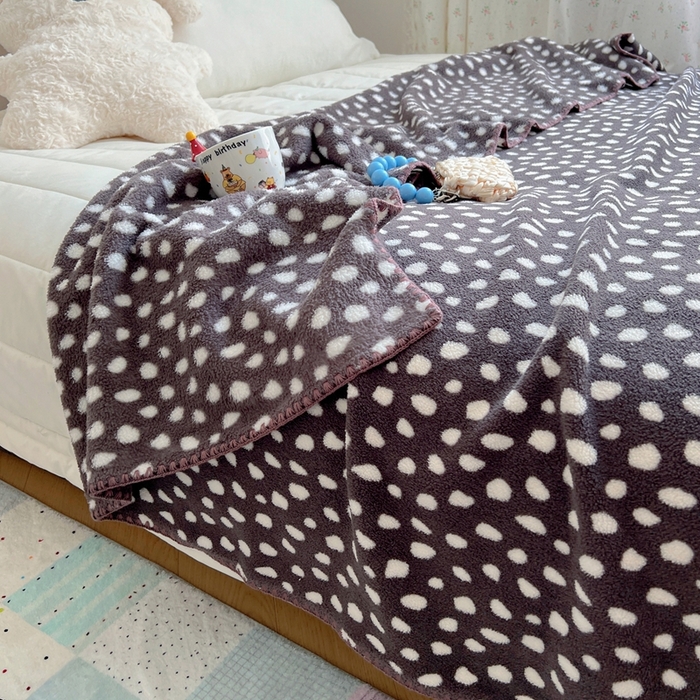 91家纺网 家纺一手货源 找家纺 （总）萝莉家纺 2025新款四季多功能双面宝宝绒暖肤毯米粒绒毛毯