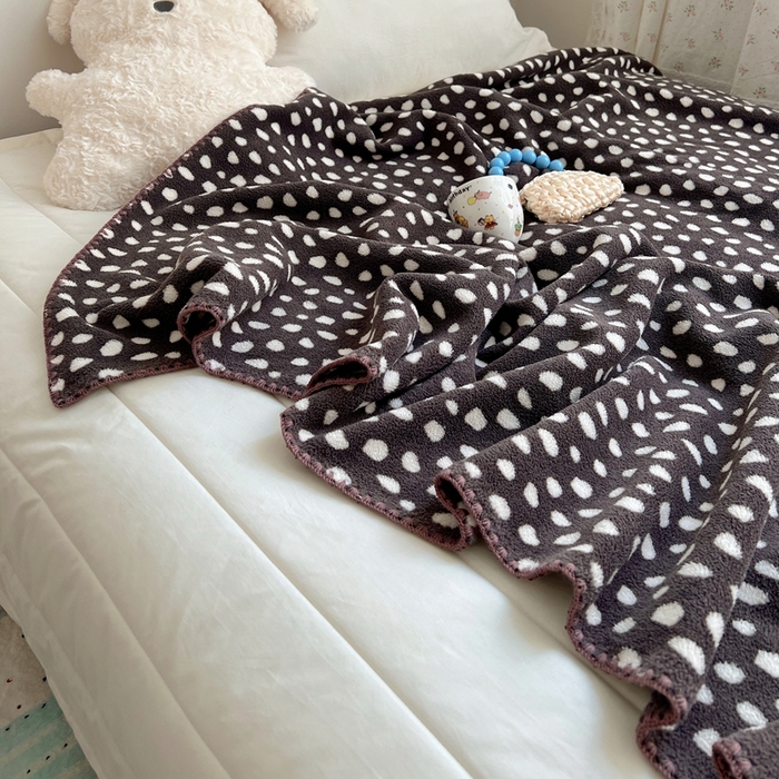 91家纺网 家纺一手货源 找家纺 （总）萝莉家纺 2025新款四季多功能双面宝宝绒暖肤毯米粒绒毛毯