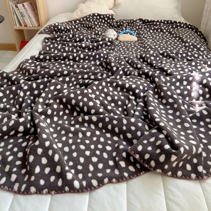 91家纺网 家纺一手货源 找家纺 （总）萝莉家纺 2025新款四季多功能双面宝宝绒暖肤毯米粒绒毛毯