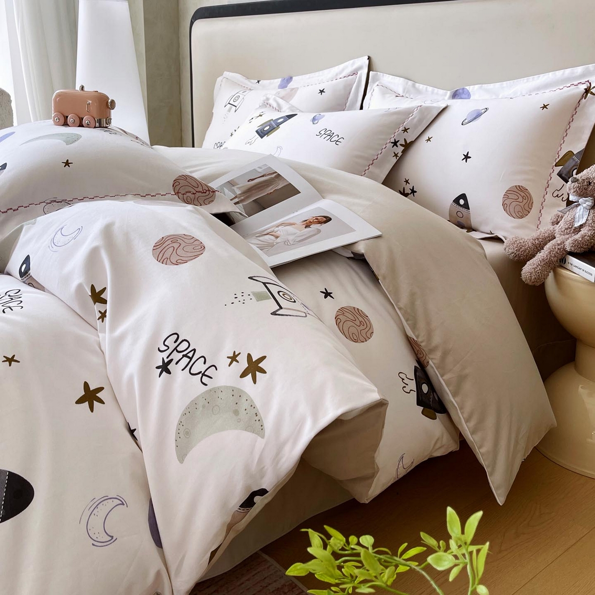 91家纺网 家纺一手货源 找家纺 （总）宜家坊 2025新款升级疆大白全棉加厚生态磨毛四件套