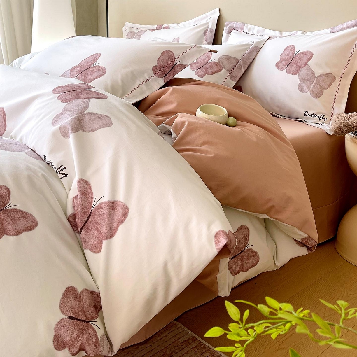 91家纺网 家纺一手货源 找家纺 （总）宜家坊 2025新款升级疆大白全棉加厚生态磨毛四件套