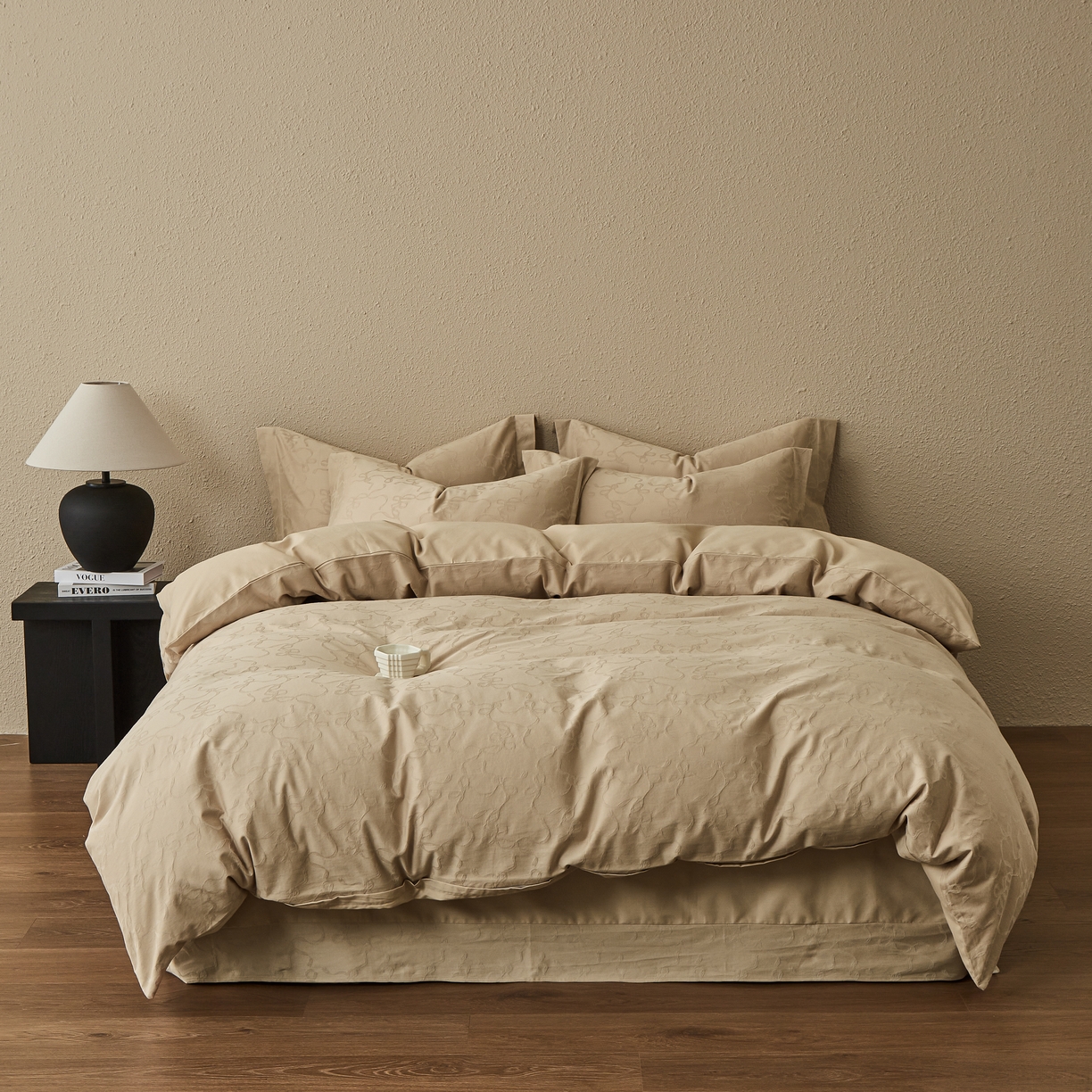 91家纺网 家纺一手货源 找家纺 （总）顾家家居 2025新款全棉厚织提花四件套