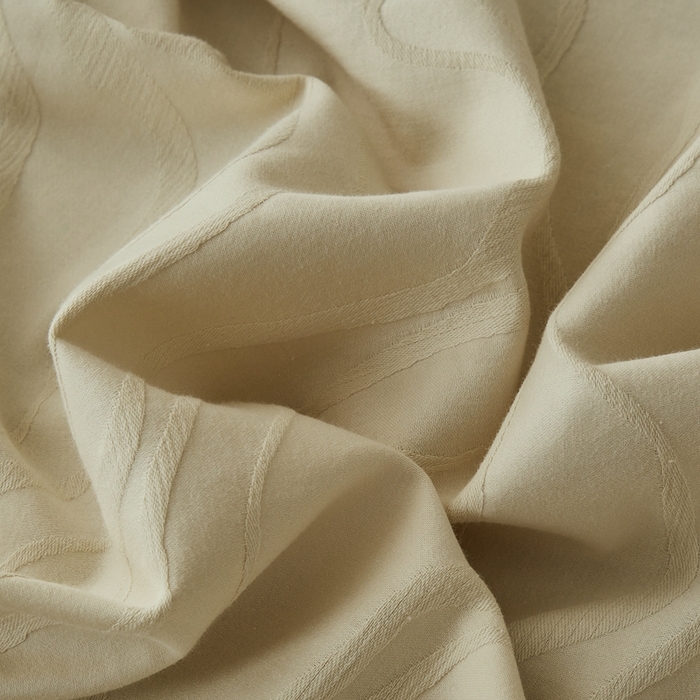 91家纺网 家纺一手货源 找家纺 顾家家居 2025新款全棉厚织提花四件套 卡曼--燕麦