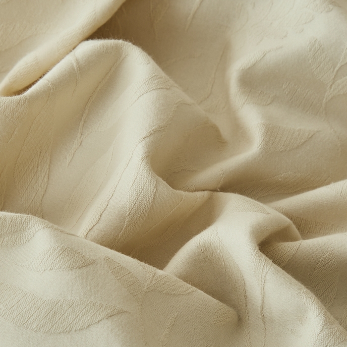 91家纺网 家纺一手货源 找家纺 顾家家居 2025新款全棉厚织提花四件套 弥生--燕麦