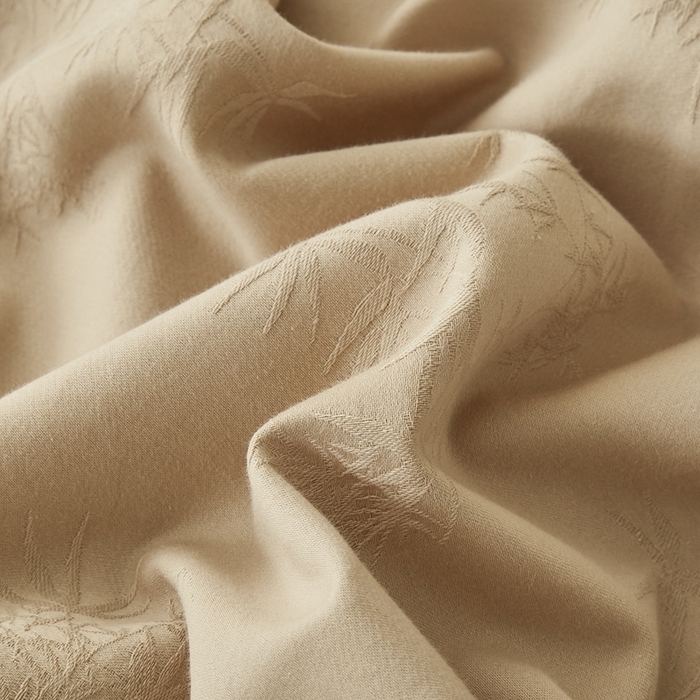 91家纺网 家纺一手货源 找家纺 顾家家居 2025新款全棉厚织提花四件套 竹与--暖玉