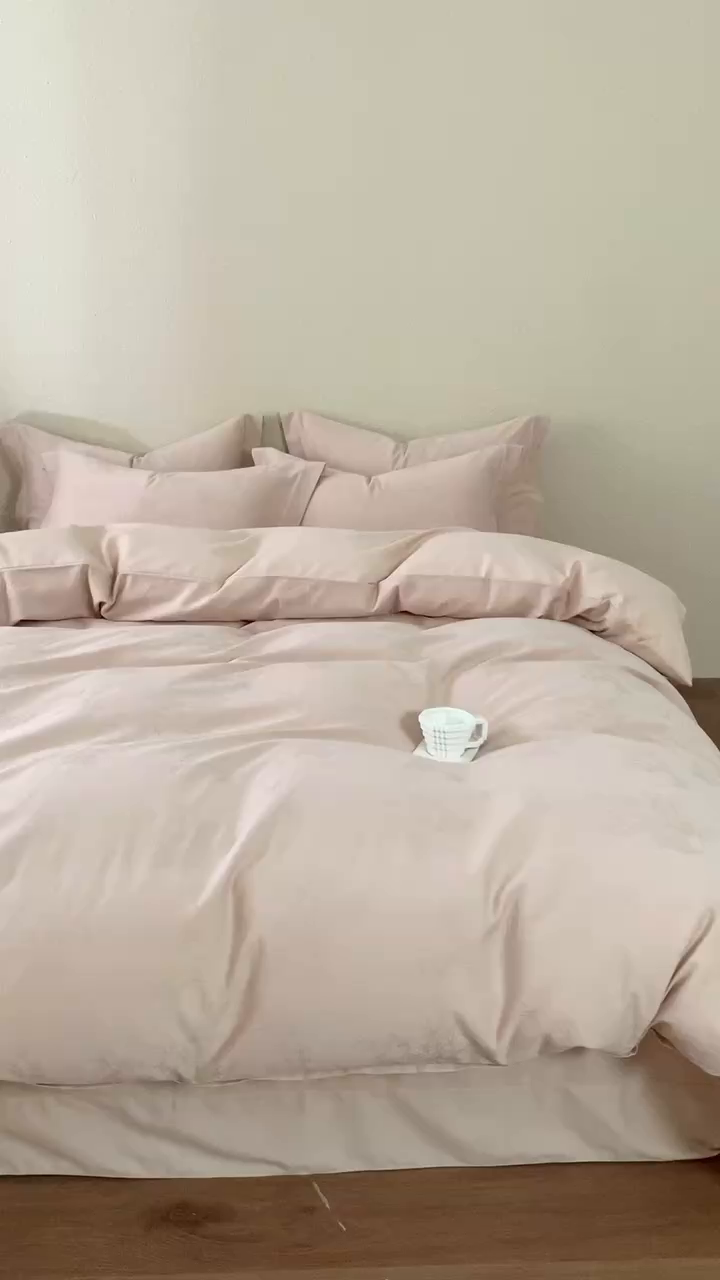 91家纺网 家纺一手货源 找家纺 顾家家居 2025新款全棉厚织提花四件套 竹与--暖玉