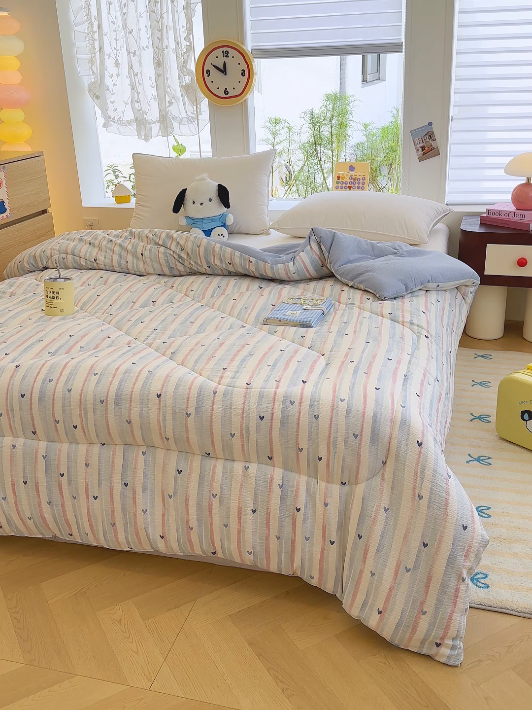 91家纺网 家纺一手货源 找家纺 （总）弗苓家纺 2025新款A类云感有氧双层纱冬被被子被芯