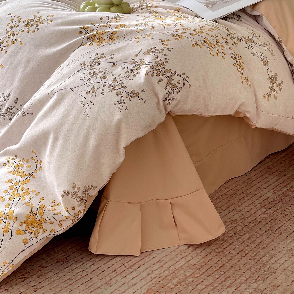 91家纺网 家纺一手货源 找家纺 宜家坊 2025新款升级疆大白全棉加厚生态磨毛四件套 境禾-玉