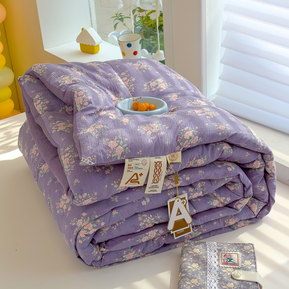 91家纺网 家纺一手货源 找家纺 （总）弗苓家纺 2025新款A类云感有氧双层纱冬被被子被芯