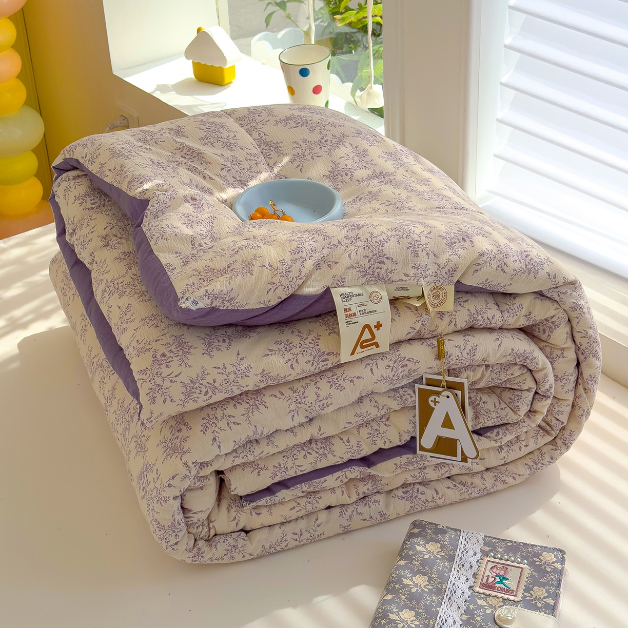 91家纺网 家纺一手货源 找家纺 （总）弗苓家纺 2025新款A类云感有氧双层纱冬被被子被芯