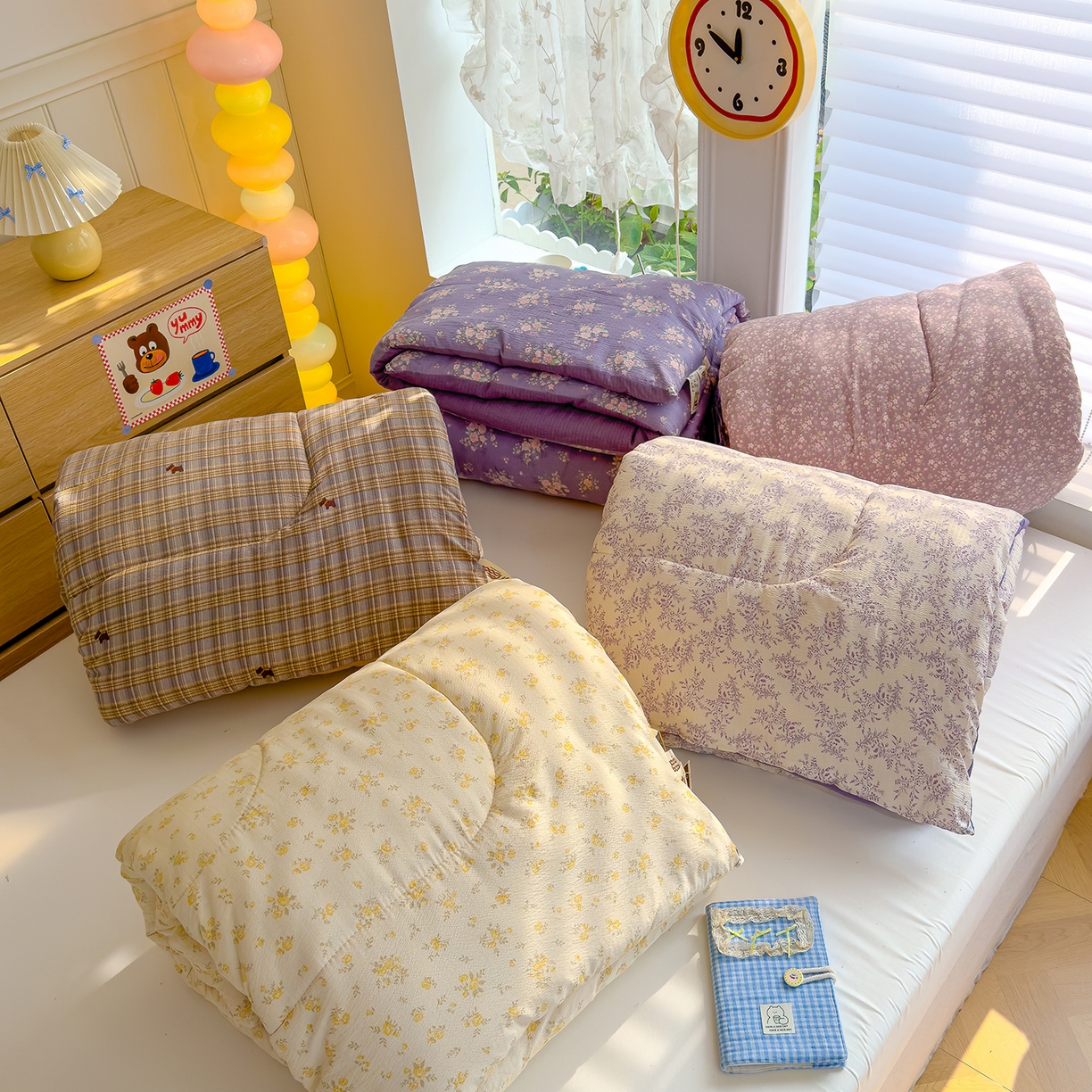 91家纺网 家纺一手货源 找家纺 （总）弗苓家纺 2025新款A类云感有氧双层纱冬被被子被芯