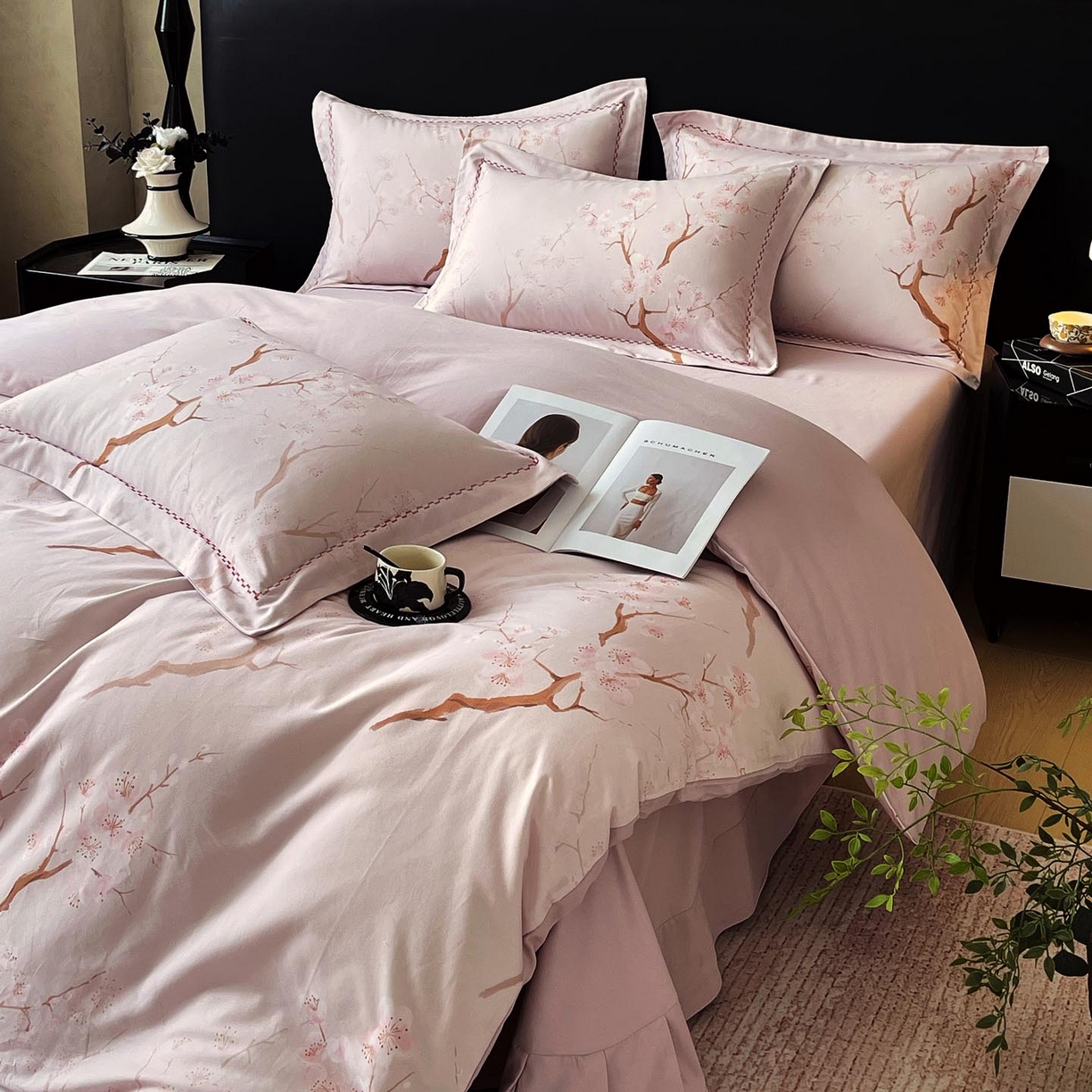 91家纺网 家纺一手货源 找家纺 宜家坊 2025新款升级疆大白全棉加厚生态磨毛四件套 慕沁