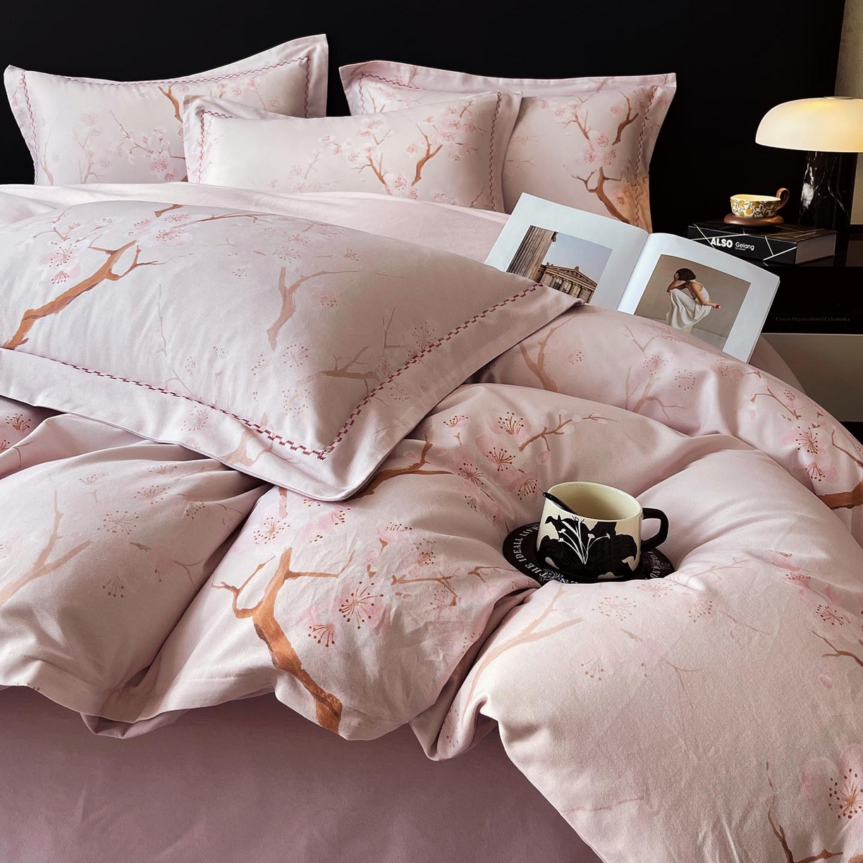 91家纺网 家纺一手货源 找家纺 宜家坊 2025新款升级疆大白全棉加厚生态磨毛四件套 慕沁