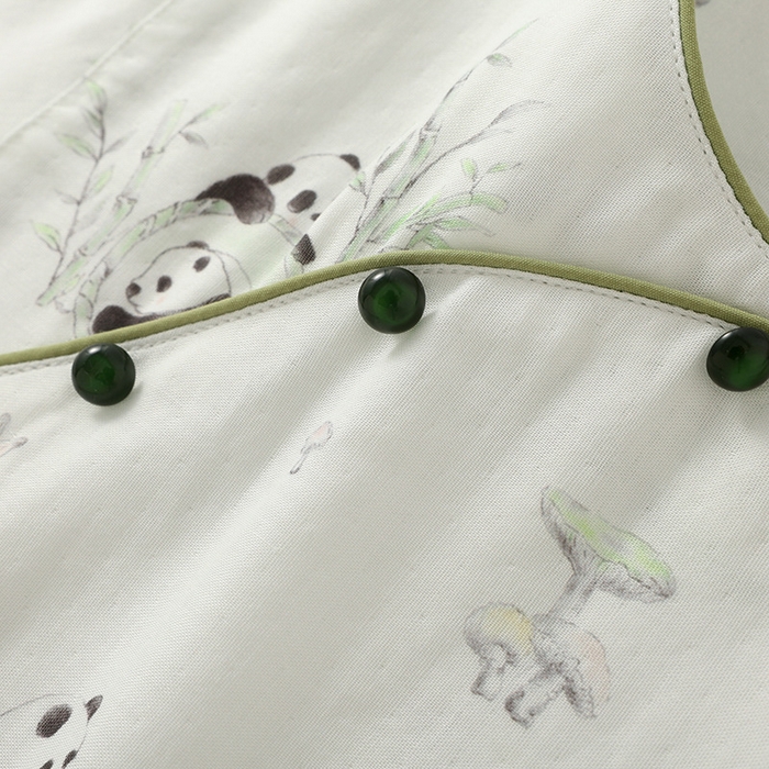 91家纺网 家纺一手货源 找家纺 （总）洛兰沙家居馆【只代发】【只代发】2025新款新中式竹棉睡衣女春夏薄款竹纤维九分袖家居服套装夏季国风可外穿