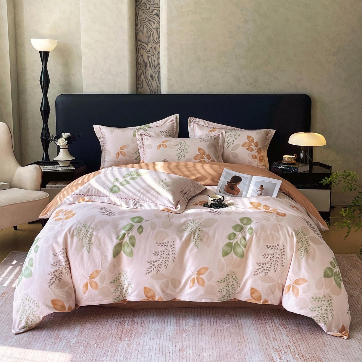 91家纺网 家纺一手货源 找家纺 宜家坊 2025新款升级疆大白全棉加厚生态磨毛四件套 芊语-米