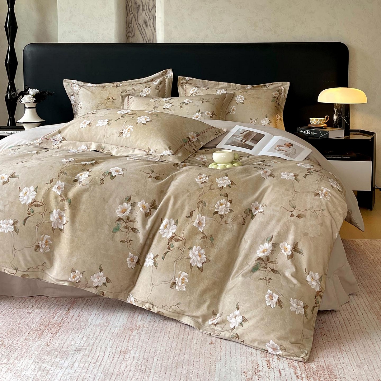 91家纺网 家纺一手货源 找家纺 宜家坊 2025新款升级疆大白全棉加厚生态磨毛四件套 柔晨