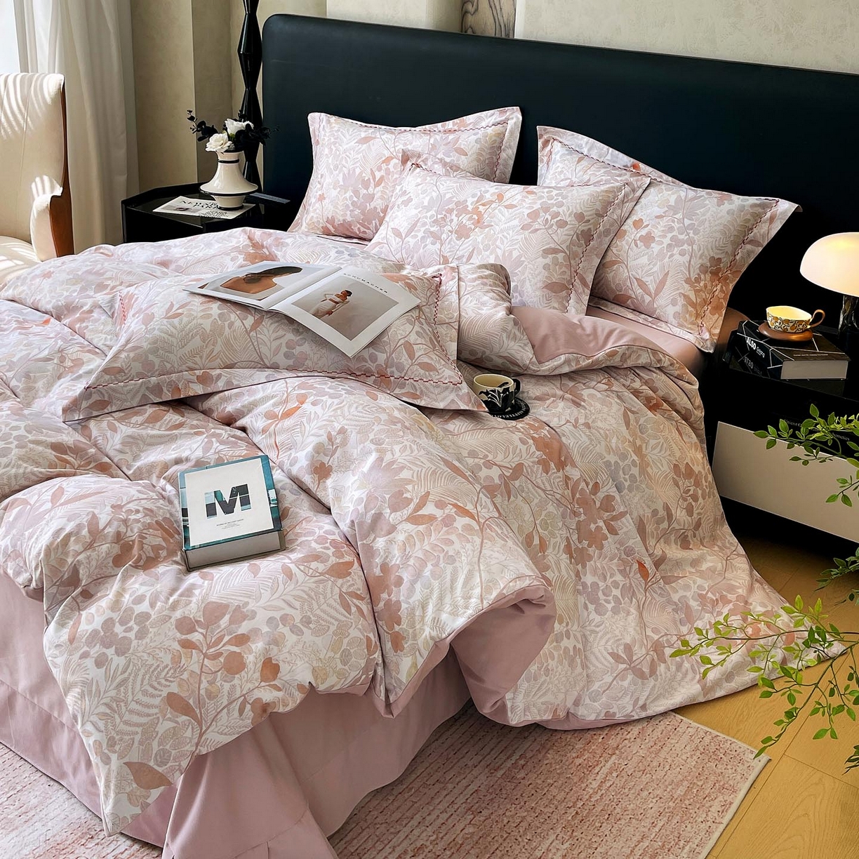 91家纺网 家纺一手货源 找家纺 宜家坊 2025新款升级疆大白全棉加厚生态磨毛四件套 恬觅