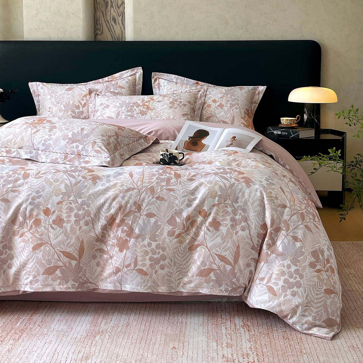 91家纺网 家纺一手货源 找家纺 宜家坊 2025新款升级疆大白全棉加厚生态磨毛四件套 恬觅