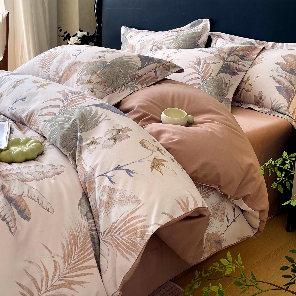 宜家坊 2025新款升级疆大白全棉加厚生态磨毛四件套 庭森