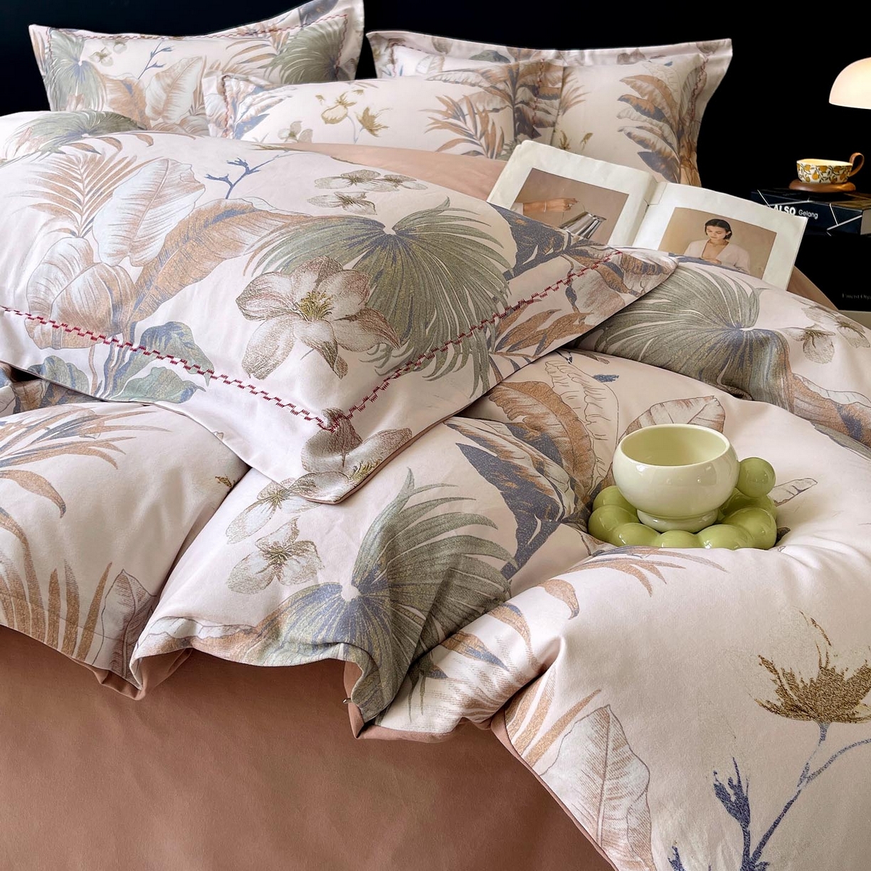 91家纺网 家纺一手货源 找家纺 宜家坊 2025新款升级疆大白全棉加厚生态磨毛四件套 庭森