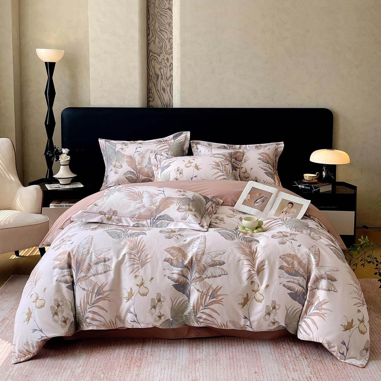 91家纺网 家纺一手货源 找家纺 宜家坊 2025新款升级疆大白全棉加厚生态磨毛四件套 庭森