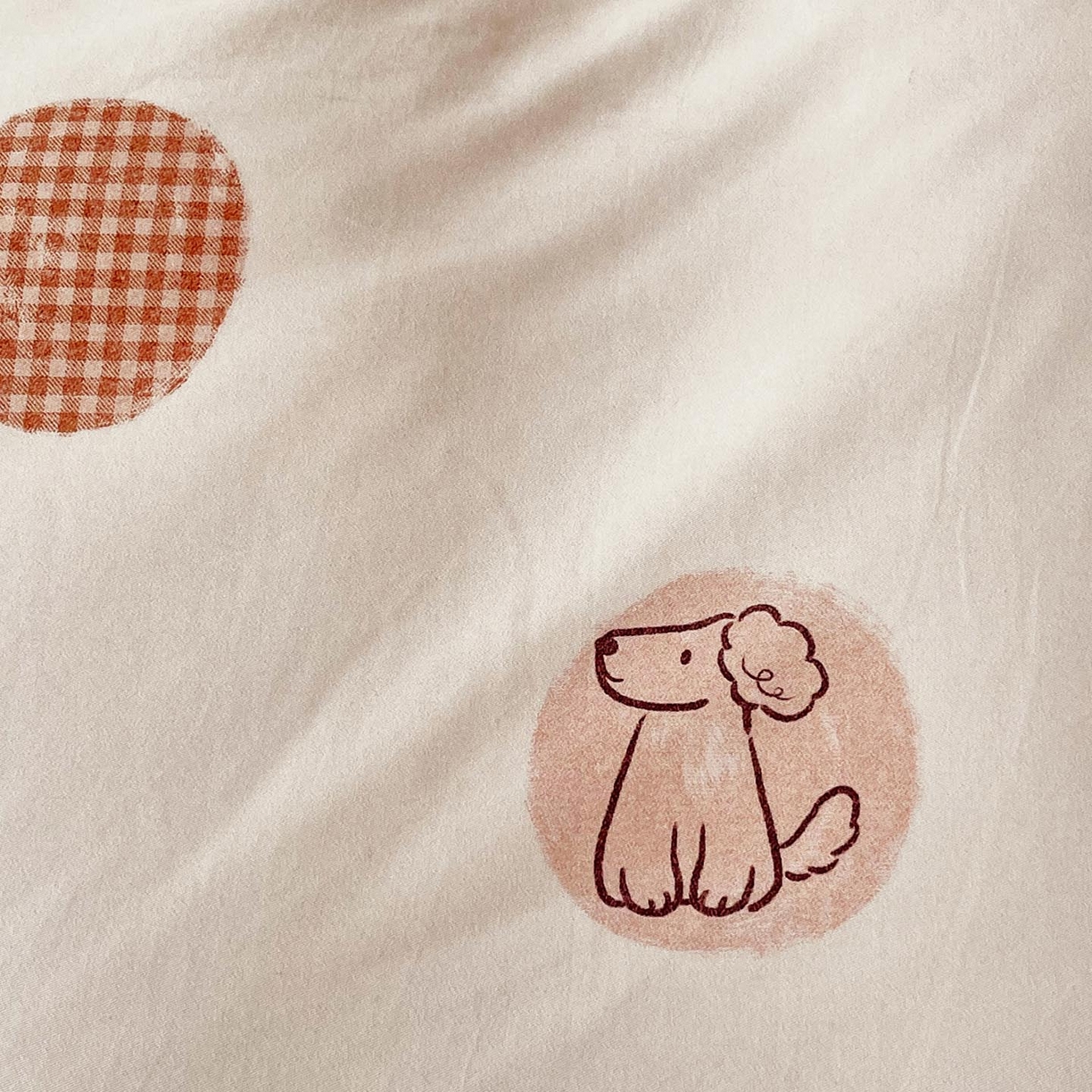 91家纺网 家纺一手货源 找家纺 宜家坊 2025新款升级疆大白全棉加厚生态磨毛四件套 小狗puppy