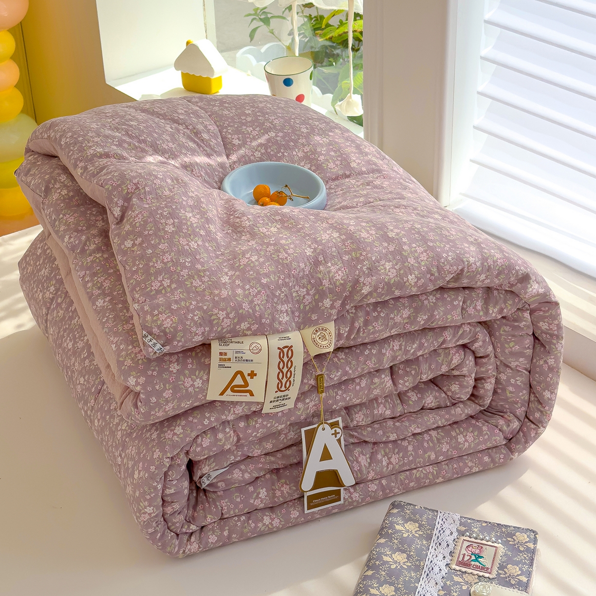 弗苓家纺 2025新款A类云感有氧双层纱冬被被子被芯 米亚