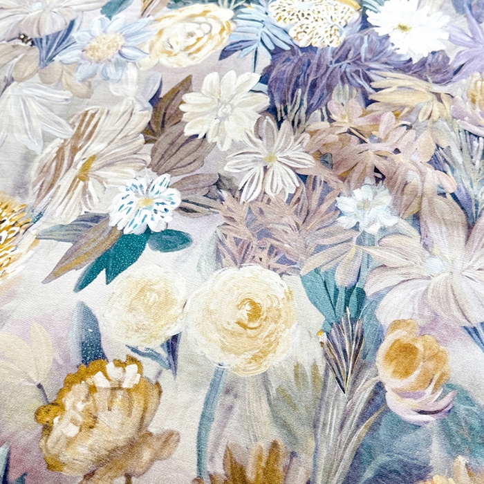 91家纺网 家纺一手货源 找家纺 巧玲珑 2025新款100%数码印花生态AB版四件套 粉黛