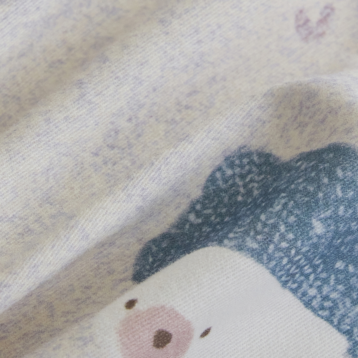 91家纺网 家纺一手货源 找家纺 XIWEN-希文家纺 2025秋冬新款全棉纯棉生态磨毛印花四件套 幸福熊米