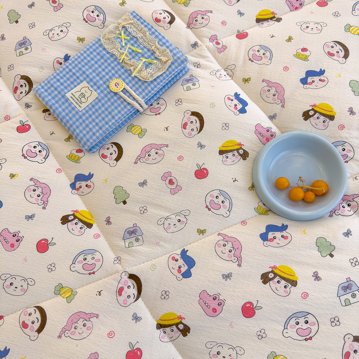 91家纺网 家纺一手货源 找家纺 弗苓家纺 2025新款A类云感有氧双层纱冬被被子被芯 小新