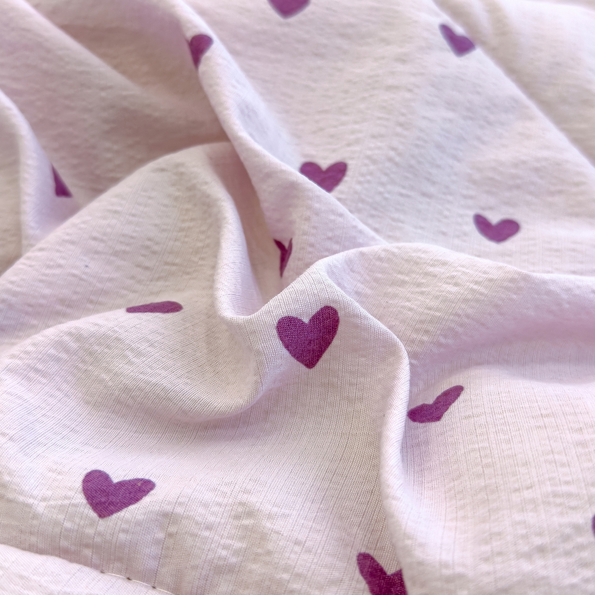 91家纺网 家纺一手货源 找家纺 弗苓家纺 2025新款A类云感有氧双层纱冬被被子被芯 紫爱心