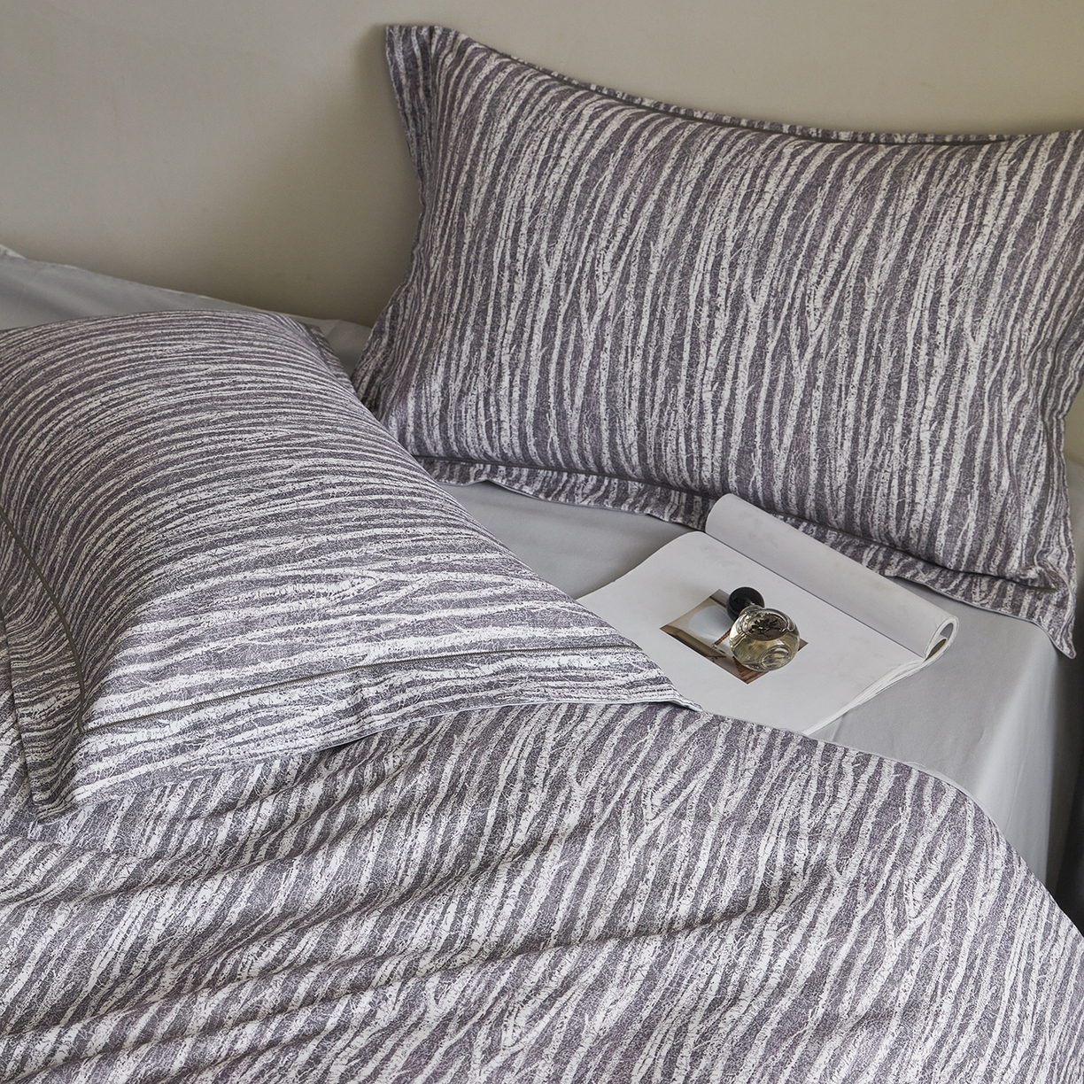 91家纺网 家纺一手货源 找家纺 XIWEN-希文家纺 2025秋冬新款全棉纯棉生态磨毛印花四件套 艺述