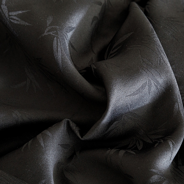 91家纺网 家纺一手货源 找家纺 苏源家居 2025贡缎提花全棉纯棉四件套轻奢简约风套件-竹影 竹影-玄黑