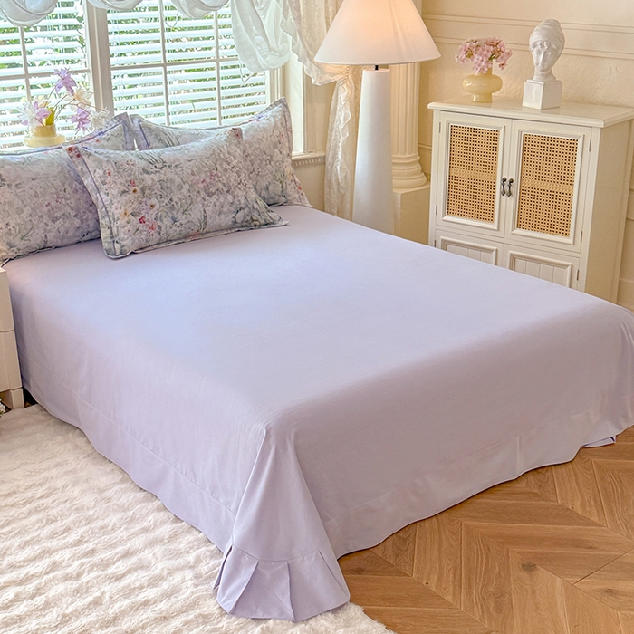 91家纺网 家纺一手货源 找家纺 巧玲珑 2025新款100%数码印花生态AB版四件套 幽若