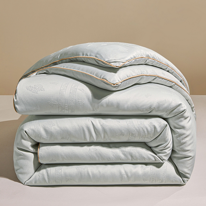 寐居家纺 2025新款莫代尔提花被子被芯 蝶梦-绿