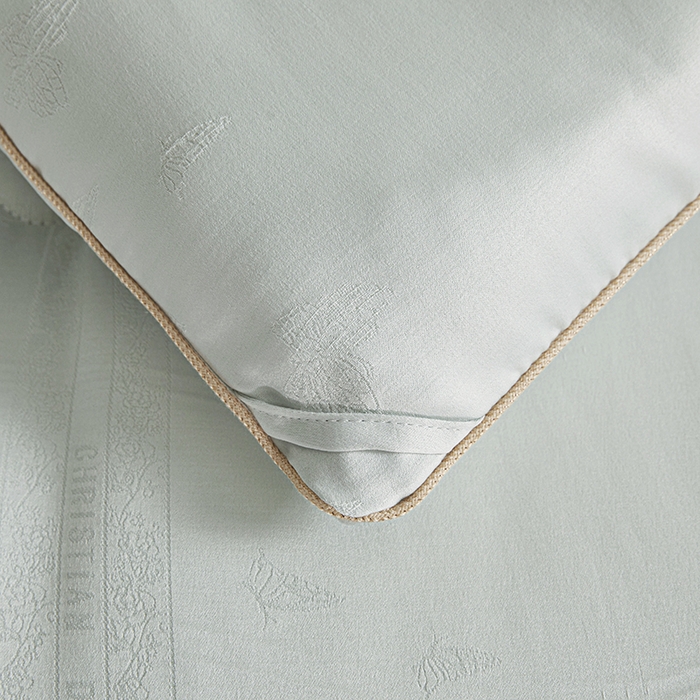 91家纺网 家纺一手货源 找家纺 寐居家纺 2025新款莫代尔提花被子被芯 蝶梦-绿