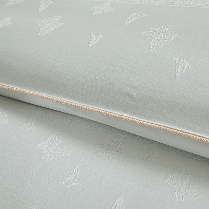 91家纺网 家纺一手货源 找家纺 寐居家纺 2025新款莫代尔提花被子被芯 蝶梦-绿