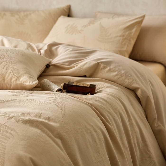 91家纺网 家纺一手货源 找家纺 禾时 2025新款60s轻奢提花磨毛四件套—云杉 云杉-皇家米