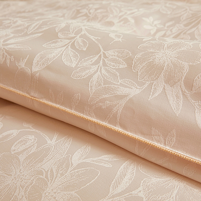 91家纺网 家纺一手货源 找家纺 寐居家纺 2025新款莫代尔提花被子被芯 叶芝-金