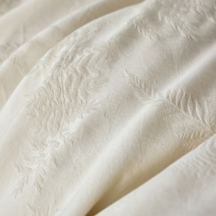 91家纺网 家纺一手货源 找家纺 禾时 2025新款60s轻奢提花磨毛四件套—云杉 云杉-米白