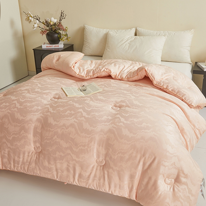 91家纺网 家纺一手货源 找家纺 寐居家纺 2025新款莫代尔提花被子被芯 云馥-玉