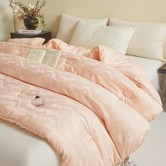 91家纺网 家纺一手货源 找家纺 寐居家纺 2025新款莫代尔提花被子被芯 云馥-玉